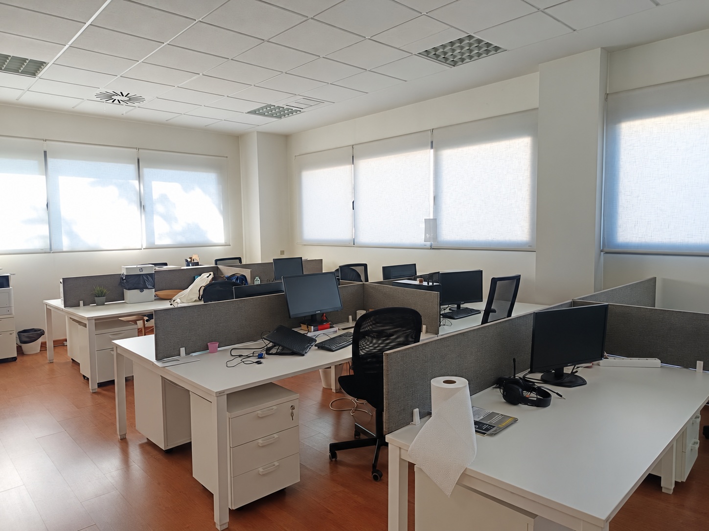 Puestos de trabajo con luz natural